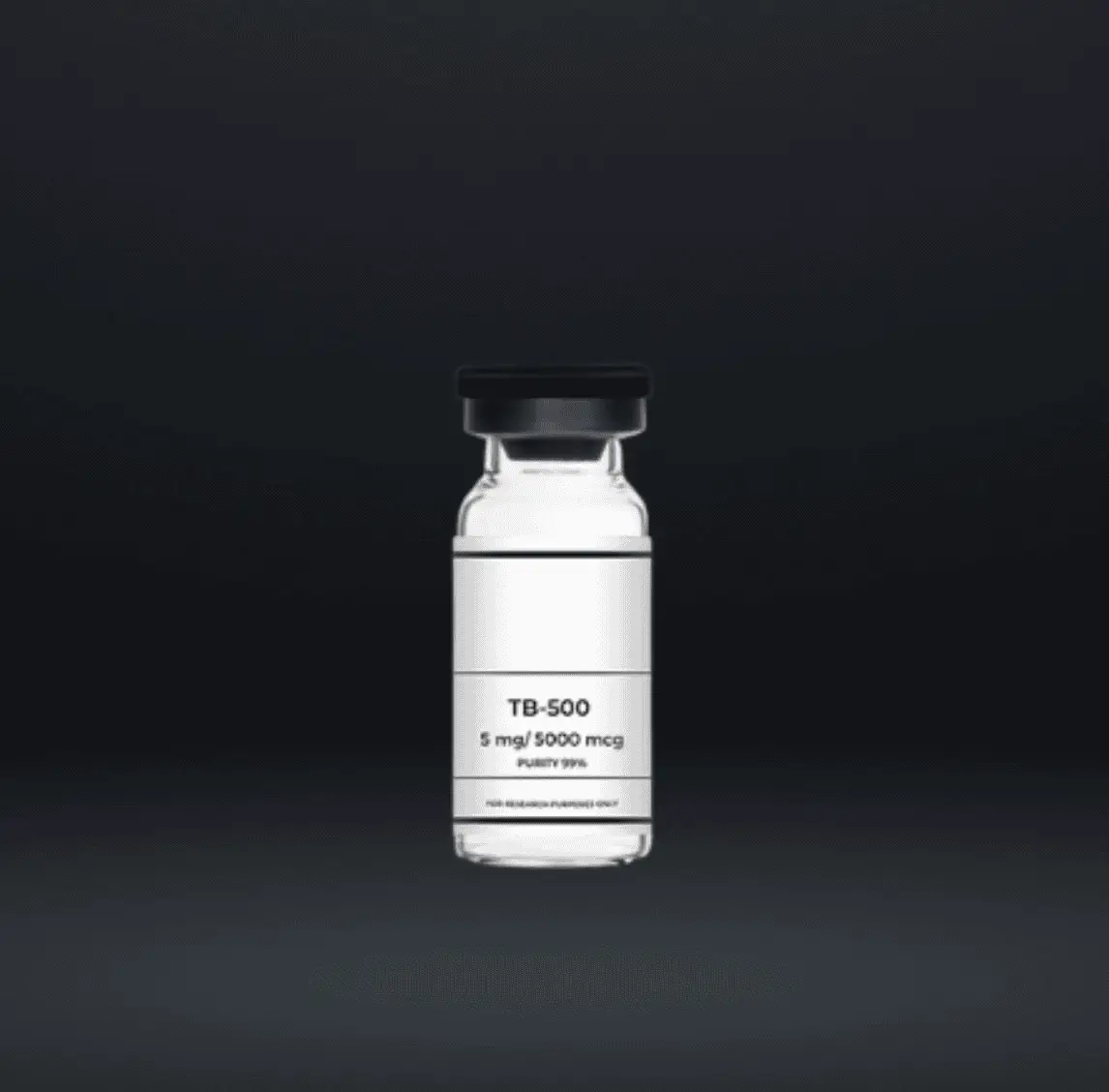 Medical cannabis oil vial labeled TB-500 for therapeutic use.