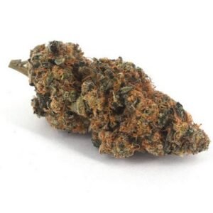 Relaxing cannabis flower displayed beside herbal accessories.