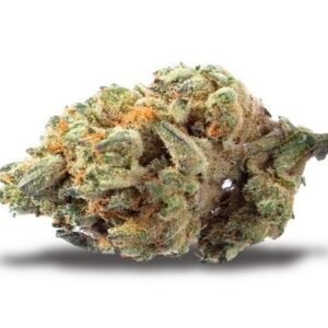 Bright green cannabis buds with citrus notes.
