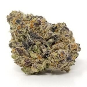Aromatic cannabis flower in an open jar.