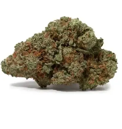 Metal grinder with ground cannabis flower bud.