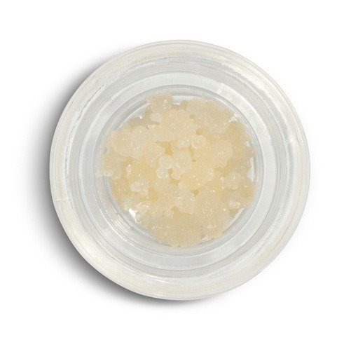 Premium cannabis wax concentrate in glass container
