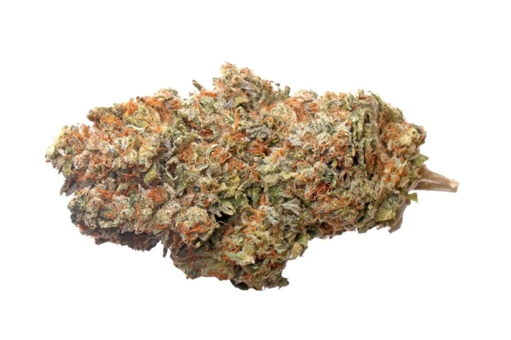 High-quality cannabis buds with visible trichomes.