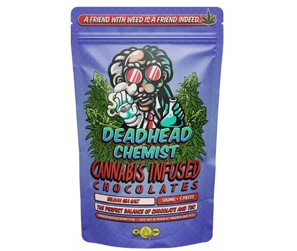 Belgian Sea Salt Dark Chocolate | 500MG THC | Deadhead Chemist