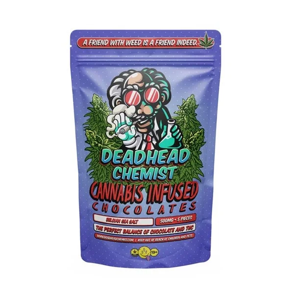 Belgian Sea Salt Dark Chocolate | 500MG THC | Deadhead Chemist