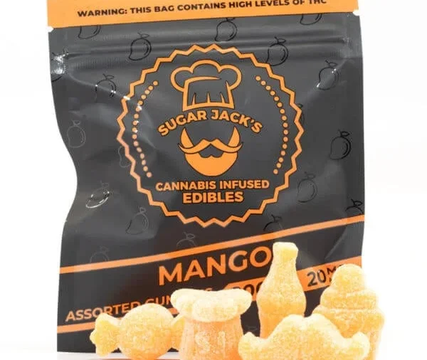 200mg THC Assorted Mango Gummies (Sugar Jack’s)