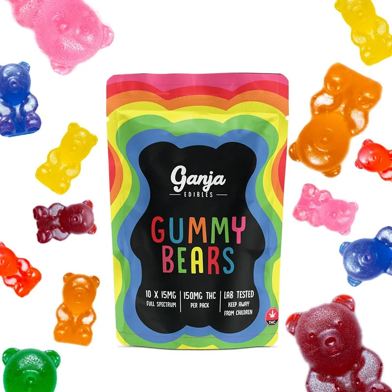 GANJA EDIBLES – GUMMY BEARS 150MG (ASSORTED FLAVOURS)